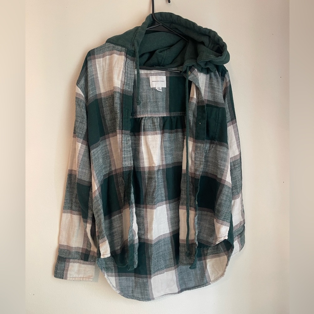 American eagle oversized flannel